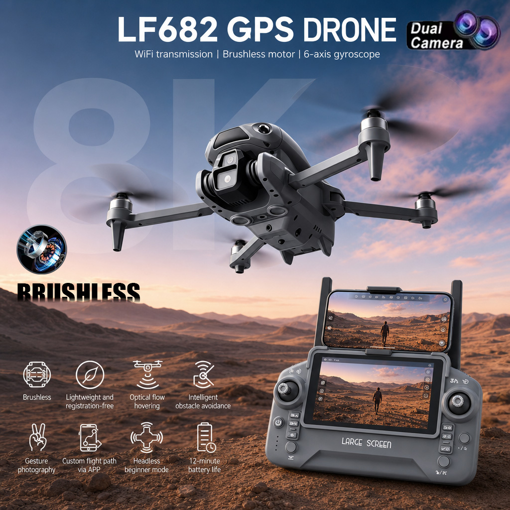 Drone Mapping - 새로운 LF682 드론 8K 듀얼 카메라