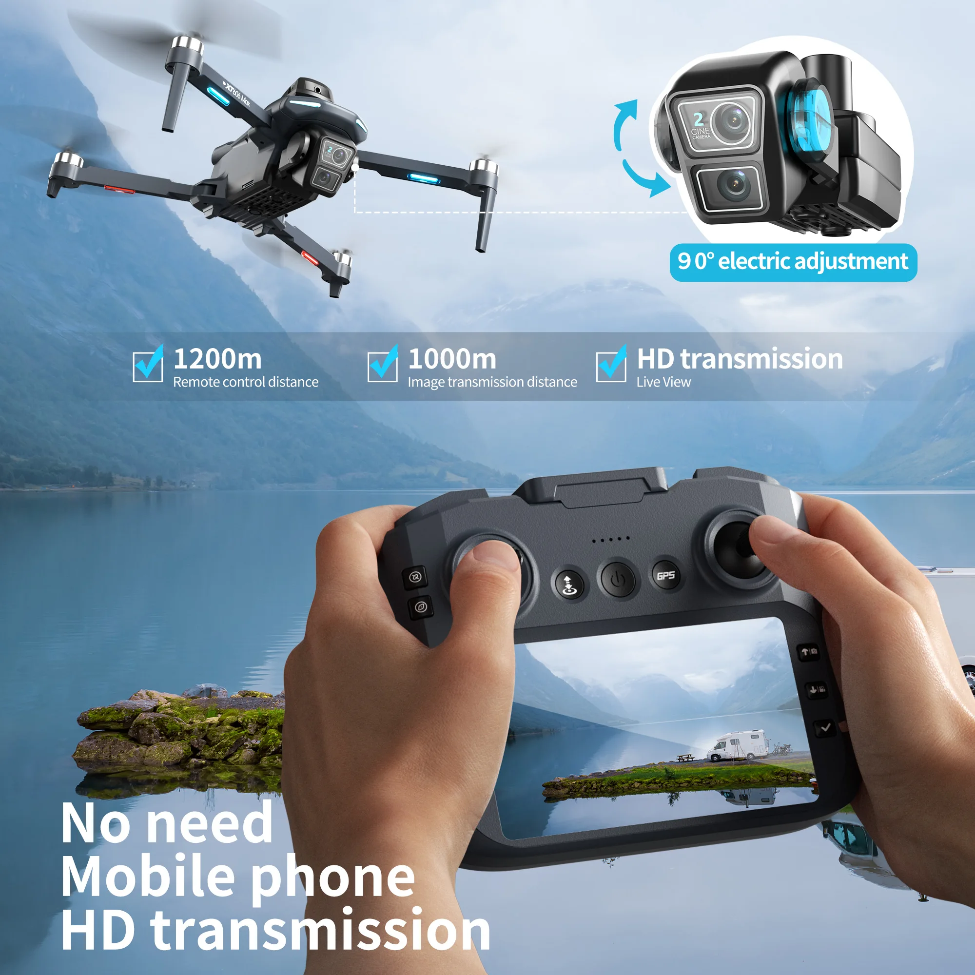 레노버 XT606 MAX GPS 드론 4K 프로페셔널  - Drone Photogrammetry 리뷰 및 가격
