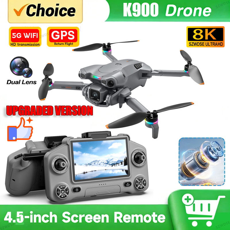 새로운 K900 MAX GPS 드론, 4K 전문가용 H - Drone Photogrammetry 리뷰 및 가격