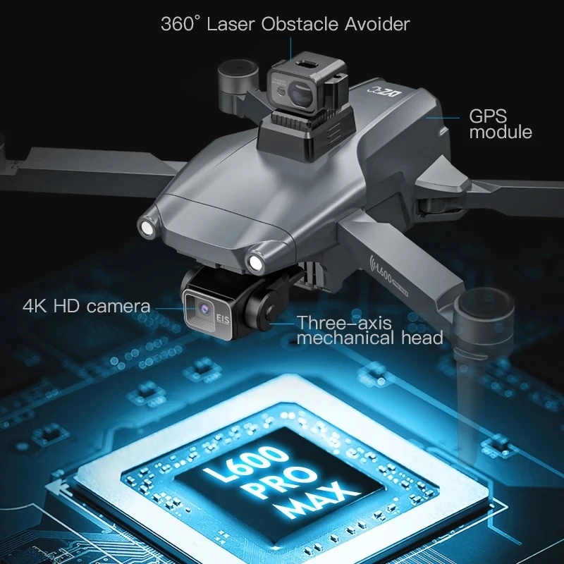 L600 PRO MAX GPS 드론 전문 4K 3축 P - Drone Mapping 리뷰 및 가격