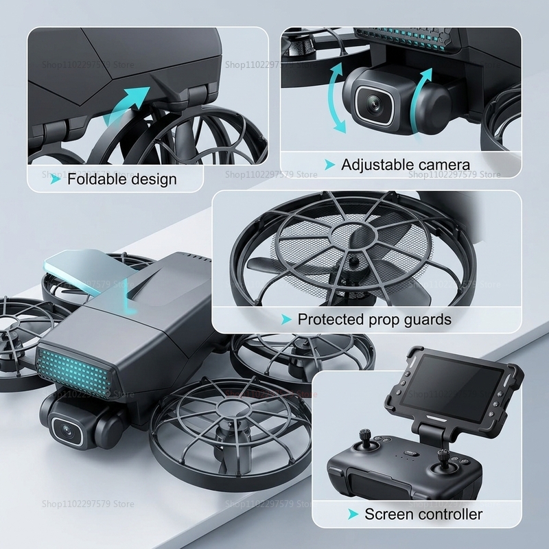 새로운 드론 M8 GPS 8K 프로페셔널 HD 360  - Drone Multispectral 리뷰 및 가격